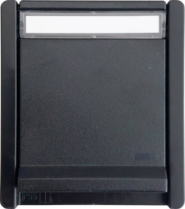 N & L 27651  Steckdose mit Klappdeckel Komplett Aufputz  Schwarz 1 St.