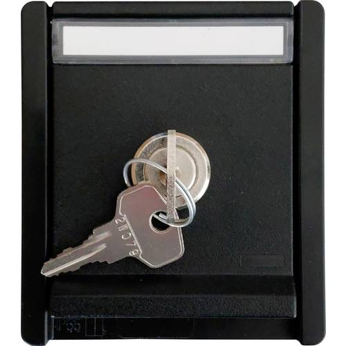 N & L 27660 Schutzkontakt-Steckdose abschließbar Komplett Aufputzdose Schwarz 1 St.