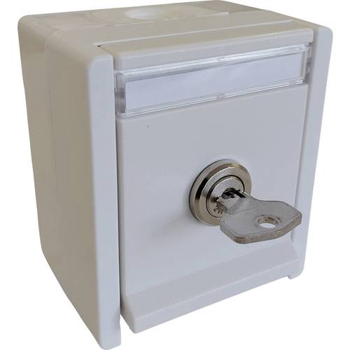 N & L 27760 Schutzkontakt-Steckdose abschließbar Komplett Aufputzdose Hellgrau 1 St.