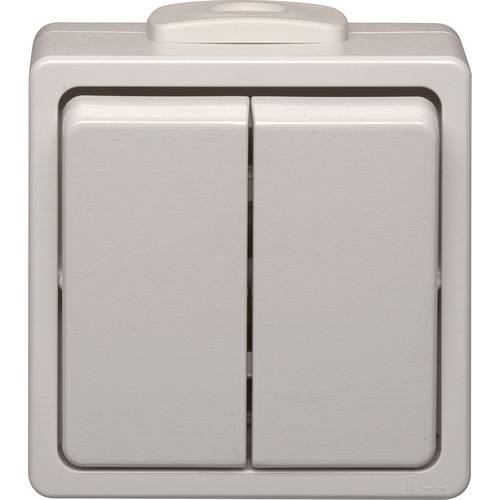 N & L 28386 Serienschalter Komplett Aufputz Weiß 1 St.