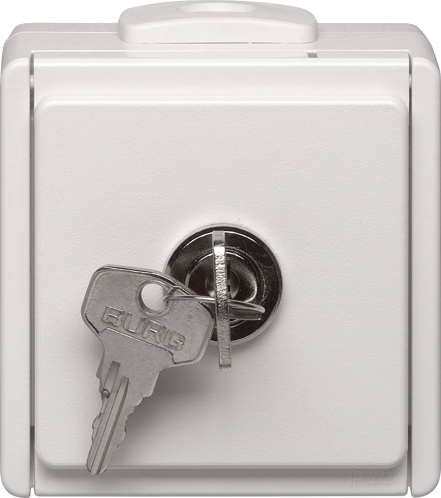 N & L 28738 Schutzkontakt-Steckdose abschließbar Komplett Aufputzdose Weiß 1 St.