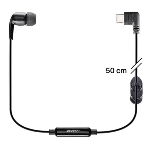 Albrecht Tectalk biz 50cm Ohrhörer 29656