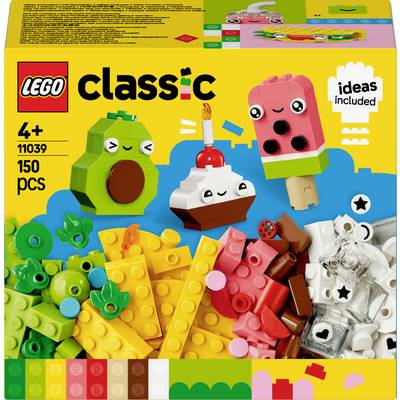 LEGO-Set 'Classic 11039' mit 150 Teilen für kreative Bauideen, ab 4 Jahren. Box zeigt bunte, kindgerechte Modelle und Bausteine.
