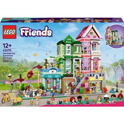 LEGO Friends-Set 'Heartlake City Apartments and Shops' mit Spielfiguren, Apartments, Café und Geschäften; 2040 Teile; ab 12 Jahren.