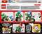 'LEGO-Set 72031: Bau- und Spielszene mit interaktiven Figuren aus Super Mario. Zeigt kreative Fahrzeugkombinationen und QR-Code für weitere Infos.'