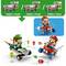 'LEGO Super Mario' Baukästen kombinieren. Links: Luigi's Set (72034 + 71439), Mitte: Mario's Set (72034 + 71440), Rechts: Mario im Kart (72034 + 71441).
