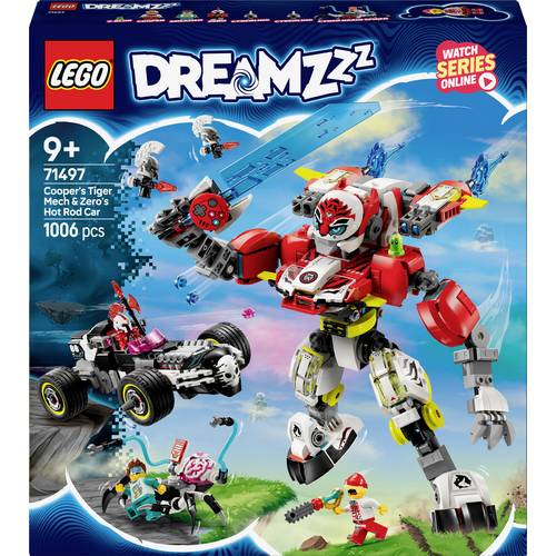 Thumbnail - 71497 LEGO® DREAMZZZ Coopers Tiger-Mech und Zeros Hot Rod Auto