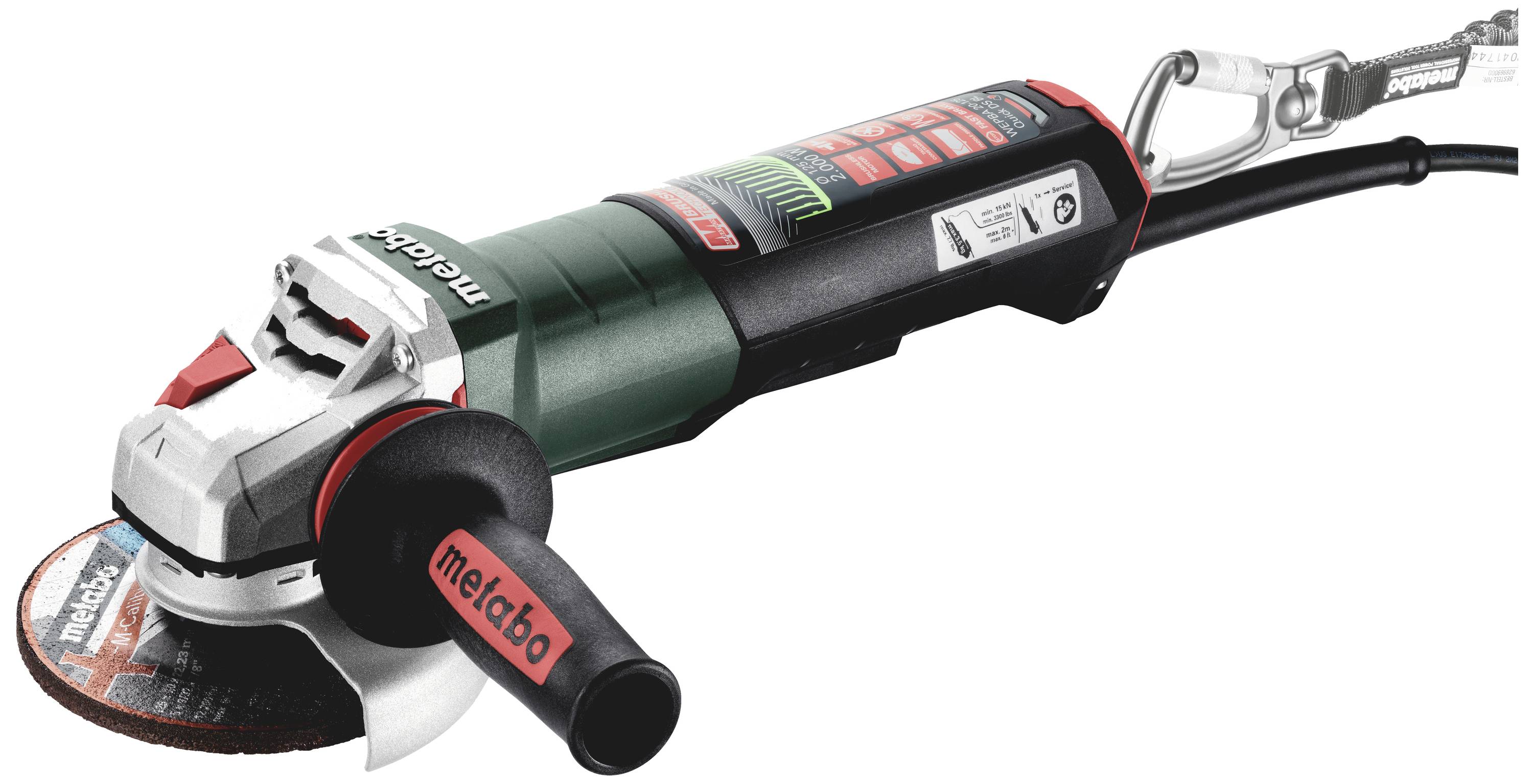 Metabo WEPBA 20-125 Quick DS BL 600643000 Vinkelslip 125 mm borstfri 2000 W