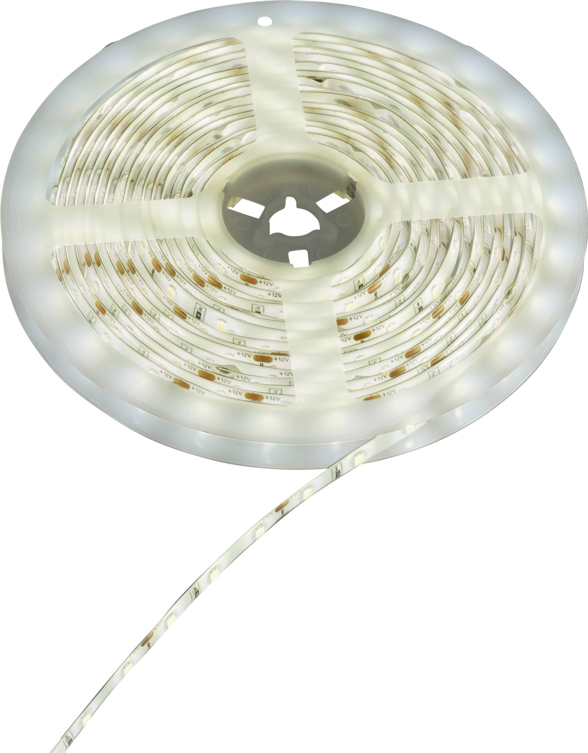 Sygonix SY-6612922 LED-Streifen-Komplettset mit Stecker 12 V/DC 5 m Kaltweiß 1 St.