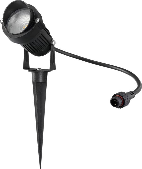 Sygonix SY-6612934  LED-Gartenleuchte   LED LED 1 W Schwarz