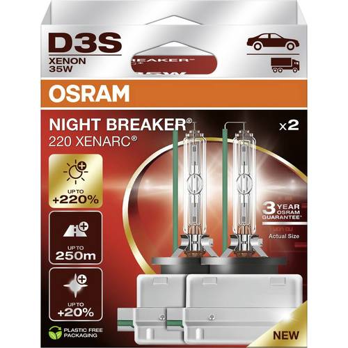 Osram Automotive 66340XN2-2HB Xenon Leuchtmittel XENARC NIGHT BREAKER® 220 D3S 35 W 42 V