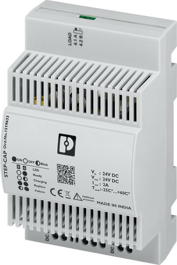Phoenix Contact STEP-CAP/24VDC/2/0.4KJ 1519633 Industrielle USV-Anlage (DIN Rail)