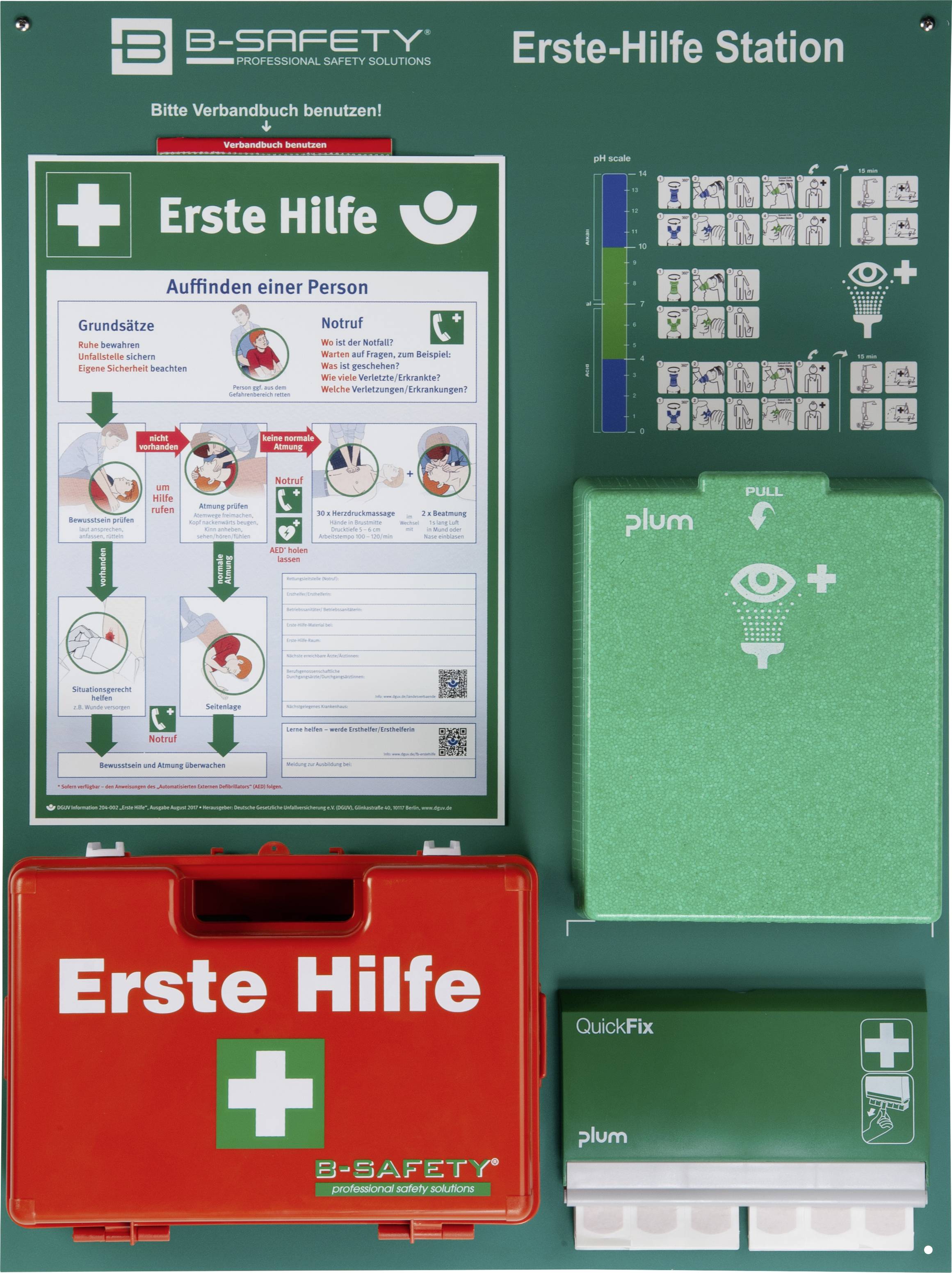 B-SAFETY Premium No.1 EH-ST8-157 Erste Hilfe Set (L x B x H) 600 x 800 x 600 mm passend für Inhalte gem. DIN 13157 und 1