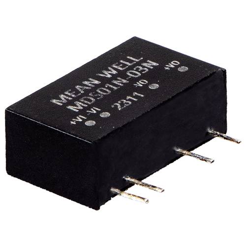 Thumbnail - MEAN WELL MDS01M-12N DC/DC-Wandler, Print 12 V 0.084 A 1 W Anzahl Ausgänge: 1 x Inhalt 1 St.