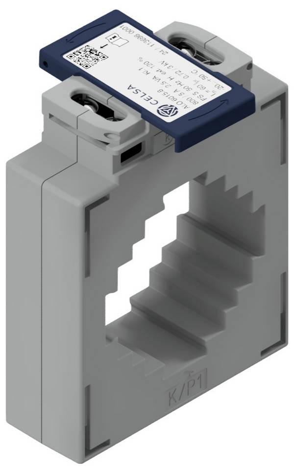 Celsa ALO 6015.8 500/5A 7.5VA Kl. 1 70142-0697-0750 Aufsteckstromwandler Primärstrom 500 A Sekundärstrom 5 A Leiterdurchführung (H x B):64 x 64 mm Leiterdurchführung Ø:52 mm 1 St.