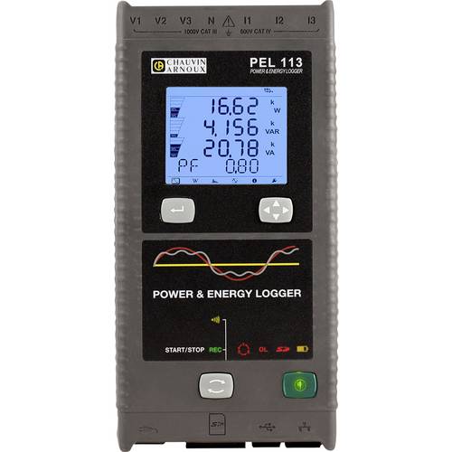 Chauvin Arnoux PEL 113 Netz-Analysegerät 3phasig mit Loggerfunktion, Energiemessungen, Lastanalysen, Onlinemessungen