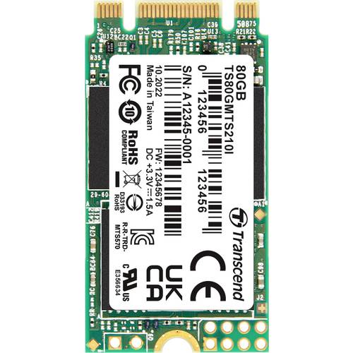 Transcend Interne M.2 SSD TS80GMTS210I