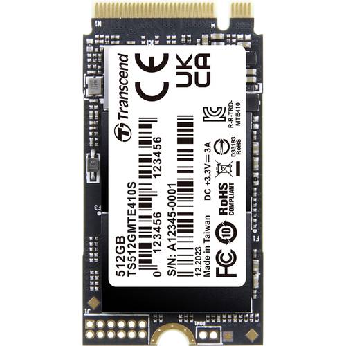 Thumbnail - Transcend 512 GB Interne M.2 SSD PCIe NVMe 4.0 x4 Retail TS512GMTE410S