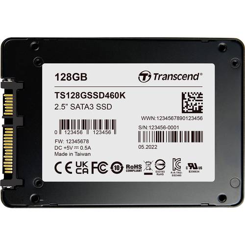 Transcend 128 GB Interne mSATA SSD TS128GSSD460K-VS1