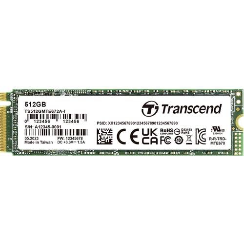 Transcend 512 GB Interne PCIe SSD TS512GMTE672AI-VS1