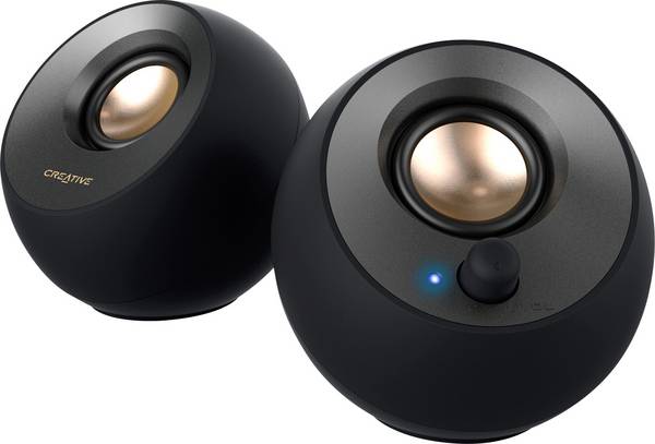 Creative Pebble V2, 2.0 2.0 PC-Lautsprecher Kabelgebunden 4 W Schwarz
