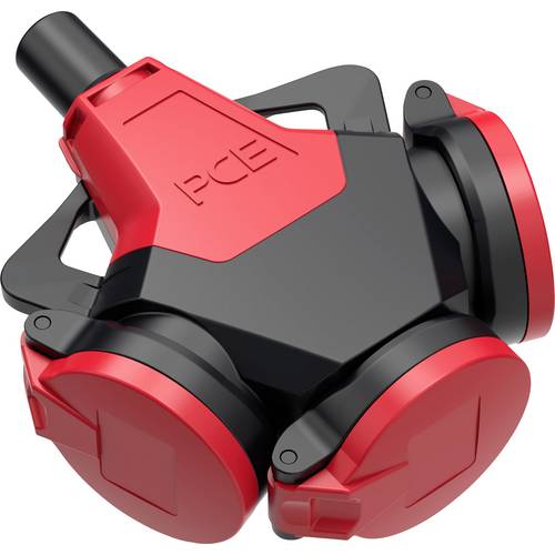 PC Electric 243712-sr 3fach-Kupplung Gummi 250 V Rot IP54