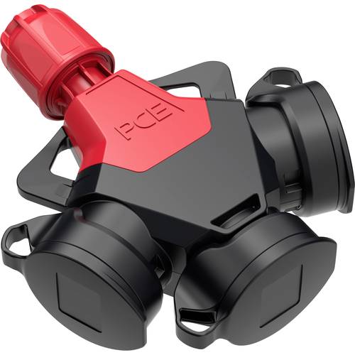 PC Electric 253811-src5 3fach-Kupplung Gummi 250 V Rot IP54