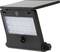 'Schwarze LED-Wandlampe mit Solarpanel und Bewegungssensor'