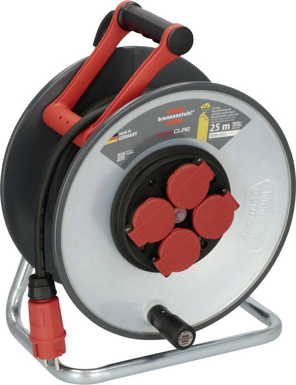 Brennenstuhl 9192250110 Kabeltrommel 33 m Schwarz Schutzkontakt-Stecker