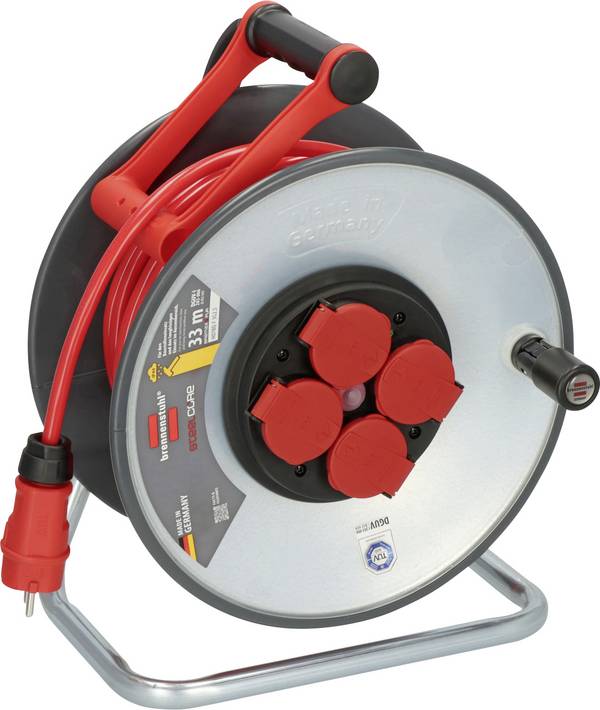 Brennenstuhl 9192330210 Kabeltrommel 33 m Rot Schutzkontakt-Stecker