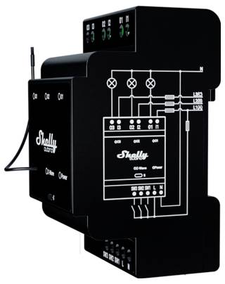 Intelligenter WLAN-Schalter mit mehreren Anschlussmöglichkeiten für die Steuerung von elektrischen Geräten in einem Smart Home.