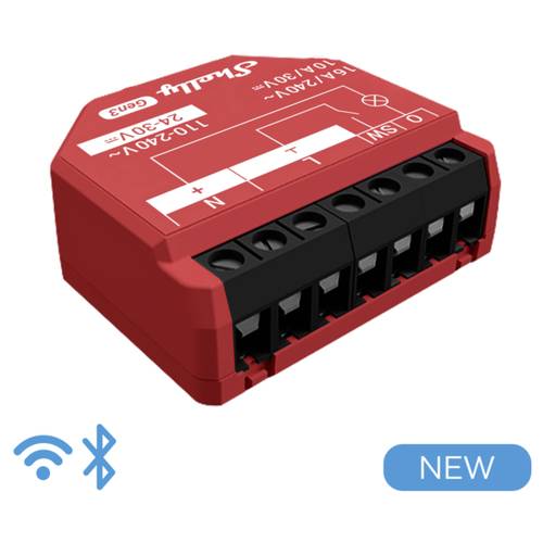 Shelly Shelly 1PM Gen3 Schalt-Messaktor Bluetooth, Wi-Fi