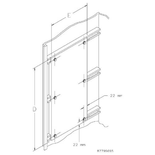 nVent HOFFMAN A20SMP6GE Montageplatte (B x H) 600 mm x 2000 mm Stahl 1 St.