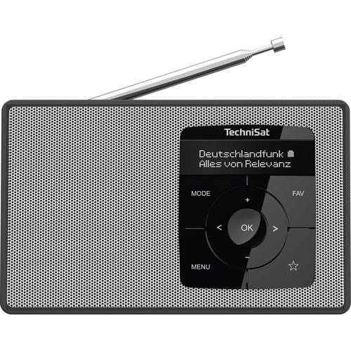 TechniSat DIGITRADIO 2 Tischradio DAB+, UKW DAB+, UKW, Bluetooth® Weckfunktion Schwarz/Weiß