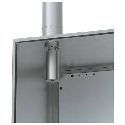 Industriegehäuse mit zylindrischem Scharnier und Belüftungsöffnung, aus Metall, zeigt Detailansicht der Konstruktion.