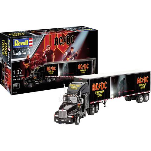 Revell 07731 AC/DC Tour Truck & Trailer „Power Up“ Truckmodell Bausatz 1:32