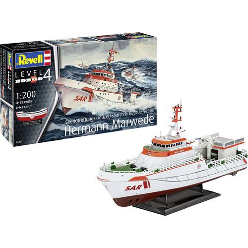 Revell 05812 Seenotkreuzer Hermann Marwede Schiffsmodell Bausatz 1:200