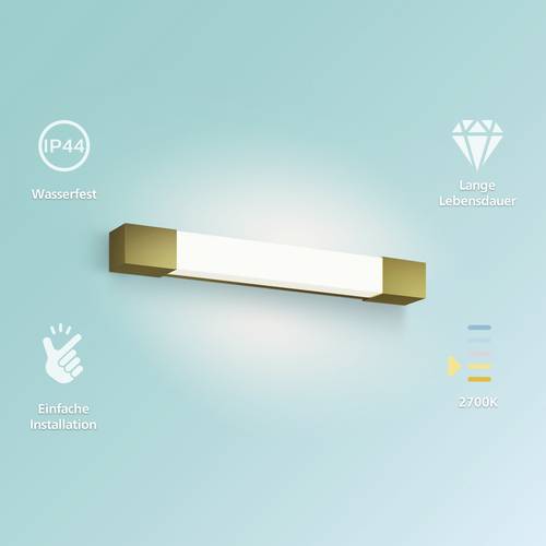 Philips Rover 8720169299511 LED-Bad-Deckenleuchte 10 W Warmweiß Gold