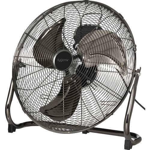 Sygonix Bodenventilator 120 W (Ø x H) 540 mm x 540 mm Schwarz