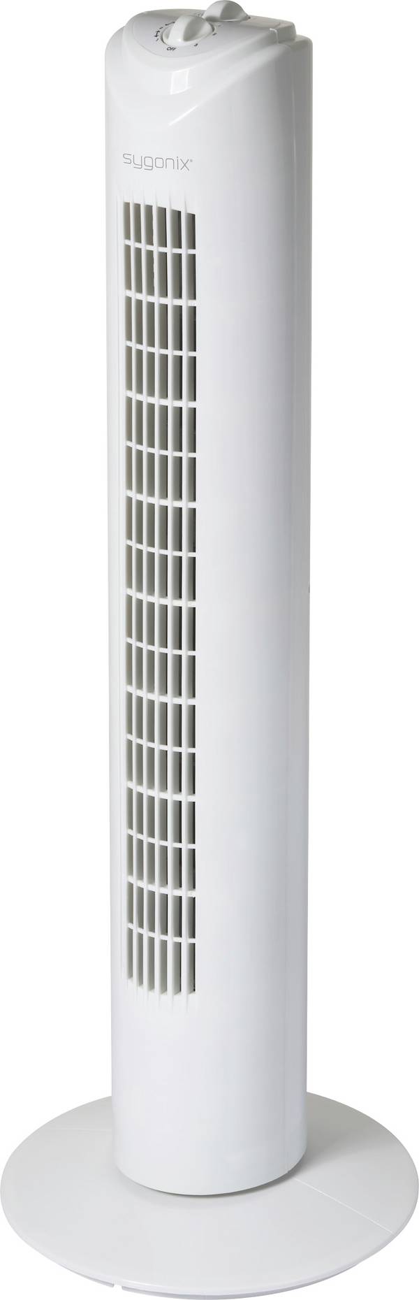 Sygonix SY-6627272 Turmventilator  50 W (Ø x H) 270 mm x 805 mm Weiß Oszillierend, Timer