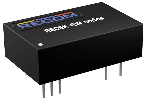 RECOM REC5K-2412SRW/H4/A/ADJ DC/DC-Wandler, Print 24 V 12 V 1.212 A 5 W Anzahl Ausgänge: 1 x Inhalt 1 St.