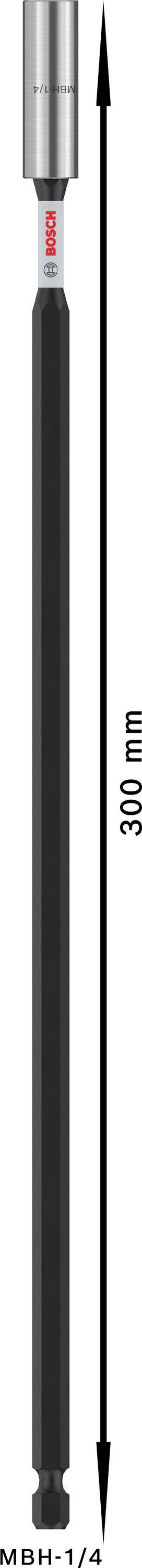 Ein langer, dünner Stab mit einem metallischen Ende, insgesamt 390 Millimeter lang. Ein Pfeil zeigt die Länge an.