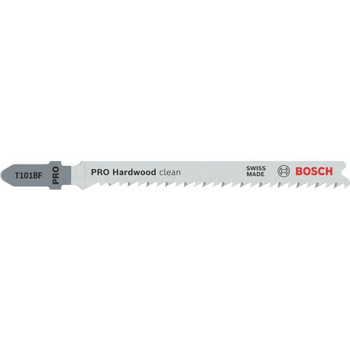 Bosch Accessories 2608655092 PRO Hardwood clean T101BF Stichsägeblatt, 100 mm, 2-tlg. 2 St.