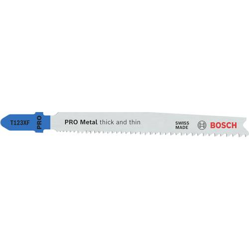 Bosch Accessories 2608655100 PRO Metal thick and thin T123XF Stichsägeblatt, 100 mm, 2-tlg. 2 St.