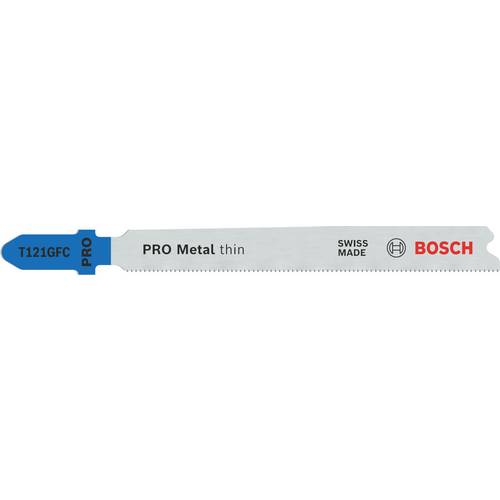 Bosch Accessories 2608655104 PRO Metal thin T121GFC Stichsägeblatt, 92 mm, 5-tlg. 5 St.