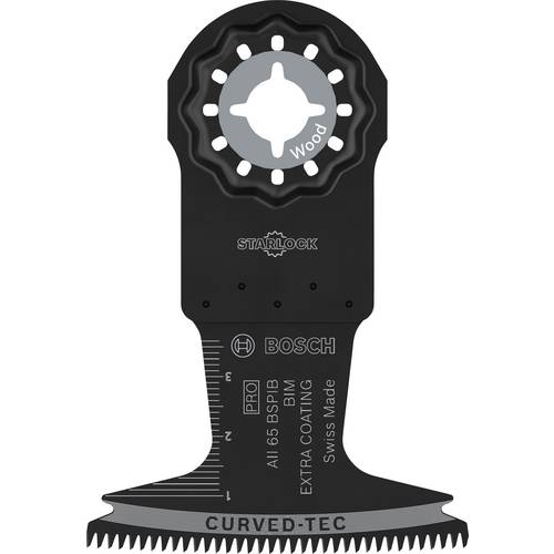 Bosch PRO AII 65 BSPIB Bi-Metall Blatt für Multifunktionswerkzeuge, 10 Stück, 65 x 40 mm