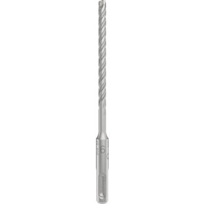 Bohraufsatz mit spiralförmiger Rille und zylindrischem Schaft, hauptsächlich aus Metall.