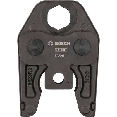 'Bosch Expert' Presszange SV28 in Nahaufnahme, professionelles Werkzeug für präzises und sicheres Pressen.