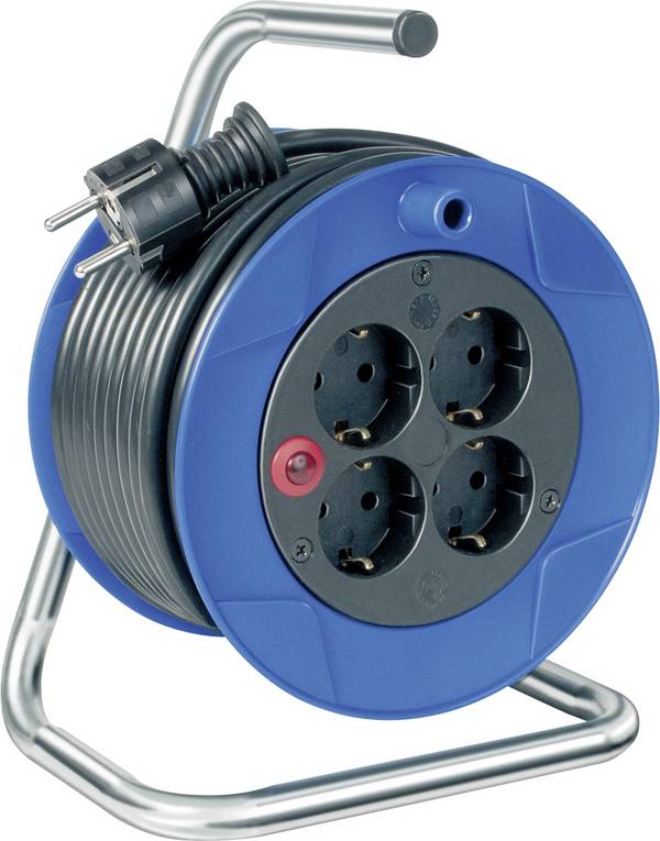 Brennenstuhl 1079188 Kabeltrommel 15 m Schwarz Schutzkontakt-Stecker