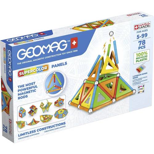 Thumbnail - Geomag Supercolor Panels Bauteilset Constructor Anzahl Teile: 78 Altersklasse: ab 3 Jahre